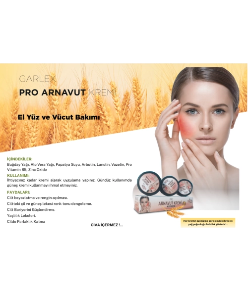 Garlex Beyazlatıcı Pro Arnavut Kremi 50 ml