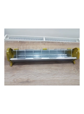 50 Cm Güvercin Civciv Metal Galvaniz Yemlik