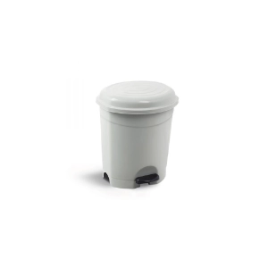 Pedallı Gri Çöp Kovası 6 lt. UP 124