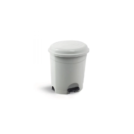 Pedallı Gri Çöp Kovası 6 lt. UP 124