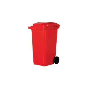 120 lt. Kırmızı Konteyner Tekerlekli