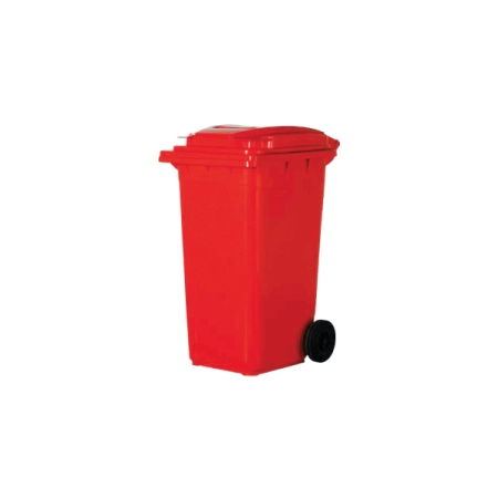 120 lt. Kırmızı Konteyner Tekerlekli