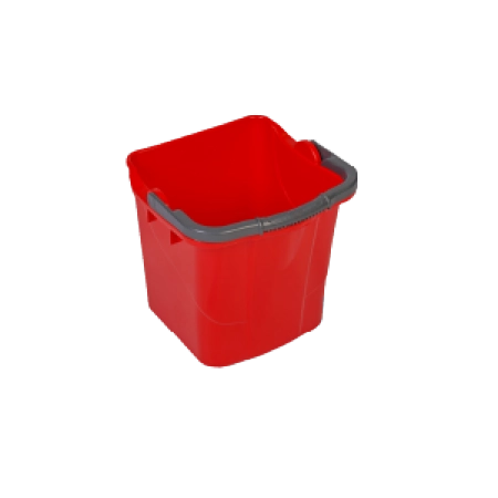 Çift Kovalı Temizlik Arabası Yedek Lüks Kova Kırmızı 25 lt.