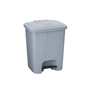 Köşeli Pedallı Çöp Kovası 40 lt.