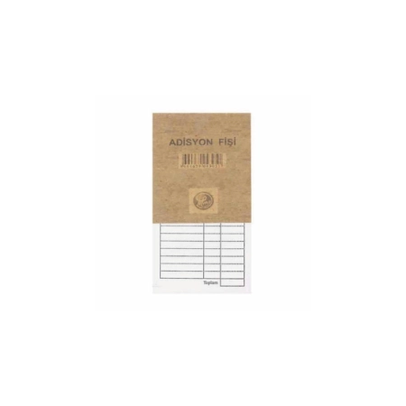 Adisyon Fişi Küçük 36 Adet (7x15 cm.)