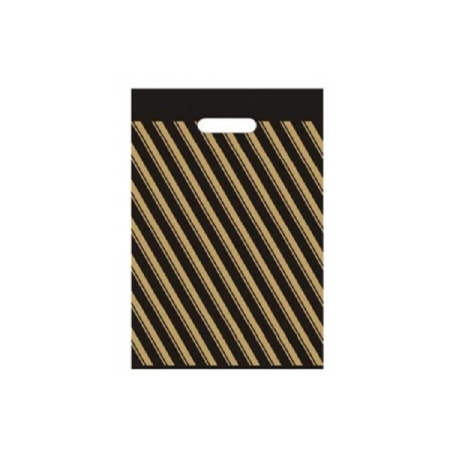 Takviyeli Siyah Mağaza Poşeti 50 Ad. 26*38 cm.