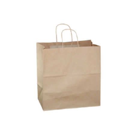 Burgu Saplı Kraft çanta 33x20x33 (25 adet)