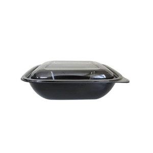 750 gr. Kare Siyah Salata Kasesi+Kapak (600 adet)