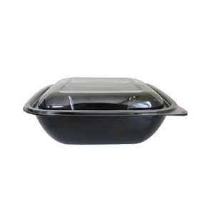 1000 gr. Kare Siyah Salata Kasesi+Kapak (600 Adet)