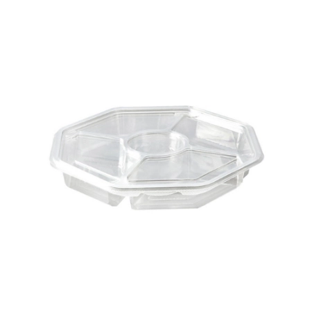 Sekizgen 5 Bölmeli Kahvaltı Tabağı (175 Adet)