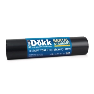 Dökk Hantal Standart Çöp Torbası 72x95 cm.  1260 gr. / 10 Rulo (100 Adet)