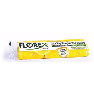 Büzgülü Limon Kokulu Orta Boy Çöp Torbası Avantaj Seri 55x60 cm. / 25 Rulo (250 Adet)