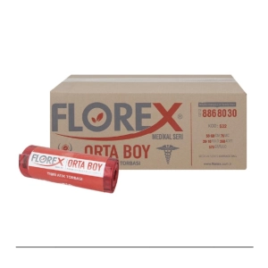 Tıbbi Atık Torbası Orta Boy 55*60 cm. / 10 Rulo (250 Adet)