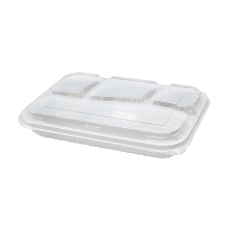 4 Bölme Kebap ve Kahvaltı Kabı (75 Adet)