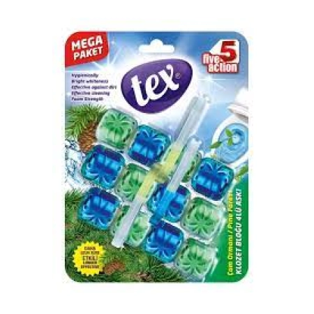Tex Askılı Çam Ormanı Kokulu  Klozet Bloğu 3X50 gr.