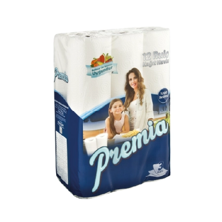 Premia Kağıt Havlu 12*4-48  Rulo