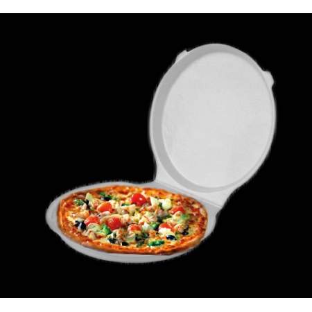 Kapaklı Pizza Köpük Tabak  (100 Adet)