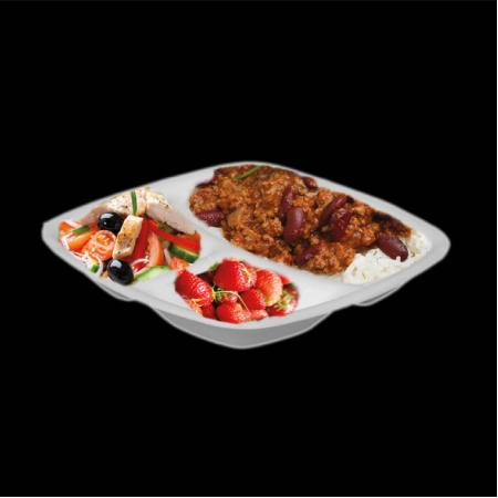 3 Göz Köpük Tabak 200 Adet