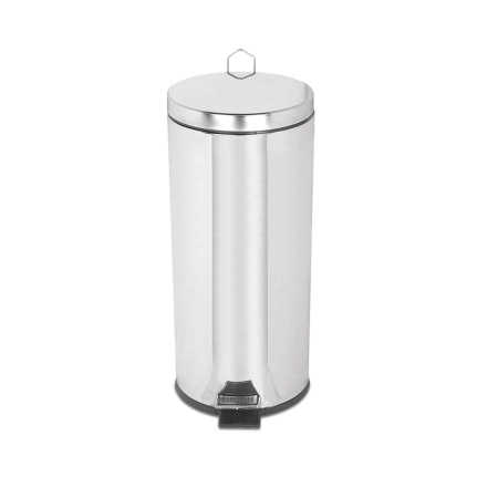 Krom Pedallı Paslanmaz Çöp Kovası 40 LT