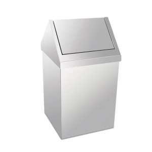 Paslanmaz Çatı Kapak Çöp Kovası 80 LT