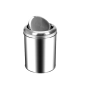 Krom Pratik Çatı Kapaklı Çöp Kovası 8 lt.