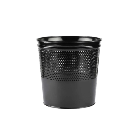 Metal Masa Altı Delikli Çöp Kovası 13 lt.