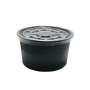 Mikrodalga Uyumlu Siyah Şeffaf Kapak Çorba Kasesi (1000 Adet)