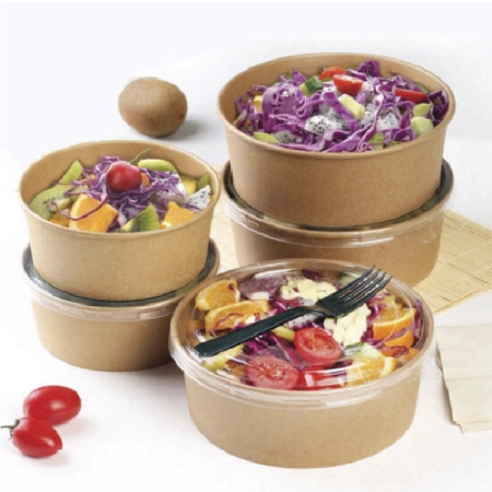 750 cc Kraft Salatave Makarna Kasesi+Kapak (500 Adet)