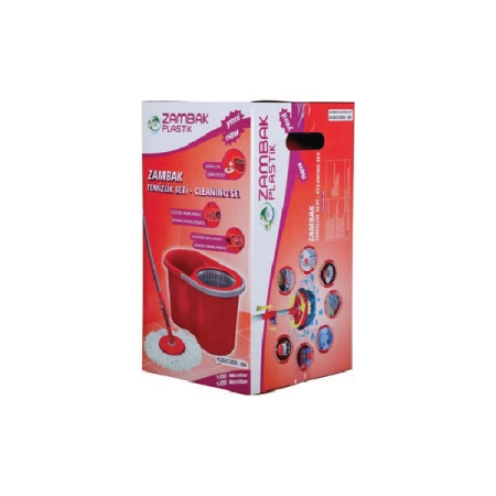 Zambak Döner Başlıklı Mop Temizlik Seti ZP 188