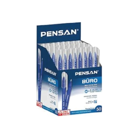 Pensan Büro Tükenmez Kalem 1mm 2270 Mavi 50 Lİ