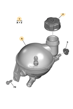 PSA 1323.AH | Citroen C4 2005-2010 Yedek Su Deposu Orijinal