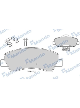 MANDO MBF015283 | Fren Balata Ön 13-Pt.301-C Elysee 1.2Vti