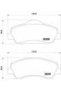 BREMBO P61113 | Fren Balatası Ön (Peugeot 301-1.2 VTI 72 12-1.6 VTI 115 12-C-Elysee 1.2 VTI 1.6 VTI 1.6H 12 -)
