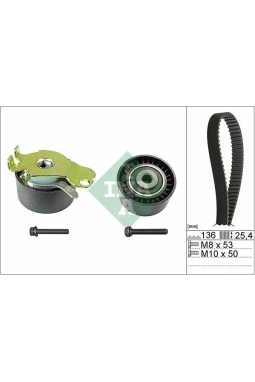 INA 530023610 | Triger Gergi Seti (Peugeot 306 406 1.8 16V 97-02 / Citroen Xantia Xsara Zx 1.8I 16V 96-03)