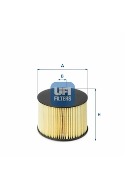 UFI 26.022.00 | Mazot Filtresi 05-307-308-407-607-C4-C5-Expert-Scd-Jmp-S40 2.0 HDI 120-140Hp