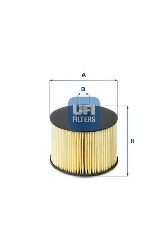 UFI 26.022.00 | Mazot Filtresi 05-307-308-407-607-C4-C5-Expert-Scd-Jmp-S40 2.0 HDI 120-140Hp