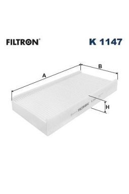 FILTRON K1147 | Kabin Filtresi (Citroen C5 1.6 HDI 2.0 HDI 04-/ Peugeot 407 1.6 HDI 2.0 HDI 05 -)