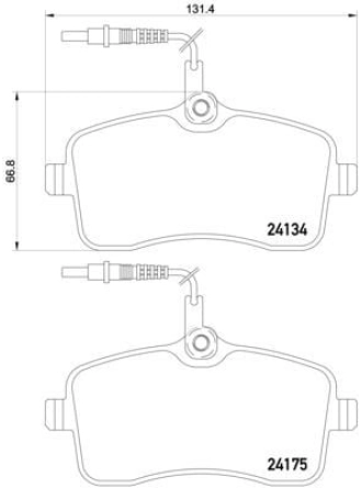 BREMBO P61109 | Fren Balatası Ön (Peugeot 407 1.6 HDI 110 Fap 05 / 04 -)