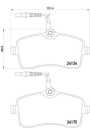 BREMBO P61109 | Fren Balatası Ön (Peugeot 407 1.6 HDI 110 Fap 05 / 04 -)