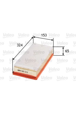 VALEO 585072 | Hava Filtresi Peugeot 407, 407 Coupe 2.0 HDI 135 Fap