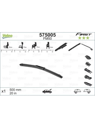 VALEO 575005 | Silgi Süpürgesi Tek 50Cm