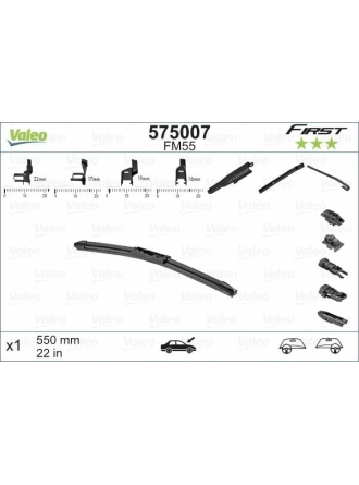 VALEO 575007 | Silgi Süpürgesi Tek 55Cm