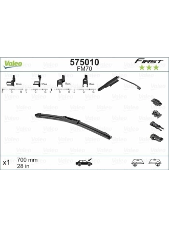 VALEO 575010 | Silgi Süpürgesi Tek 70Cm