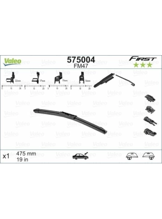 VALEO 575004 | Silgi Süpürgesi Tek 47.5Cm