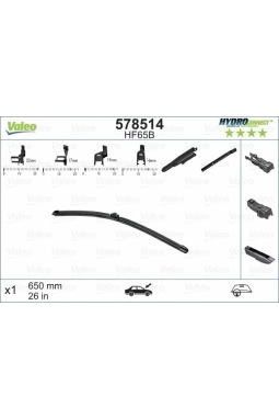 VALEO 578514 | Silgi Süpürgesi Tek 65Cm 01-Pt.307-C4