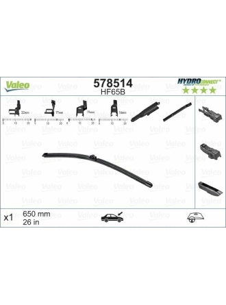 VALEO 578514 | Silgi Süpürgesi Tek 65Cm 01-Pt.307-C4