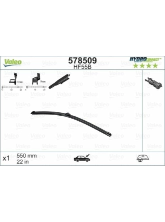 VALEO 578509 | Silgi Süpürgesi Tek 55Cm 05-A-Seri (W169)