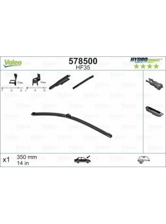VALEO 578500 | Silgi Süpürgesi Tek 35Cm 18-Focus-Fiesta