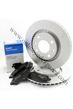 Peugeot 2008 2013-2019 Ön Fren Disk Takımı Ve Ön Fren Balata Takımı Delphi Marka Alman