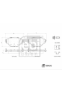 FEBI BILSTEIN 180630 | Fren Balatası Arka-(Peugeot 2008 II 2019 / Opel Corsa F 2019 / Peugeot 208 II 2019 / /)